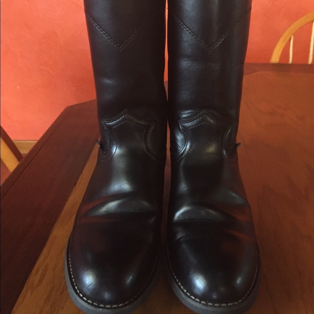 Women’s Black Justin 10” Roper Western Boots 7.5 C
